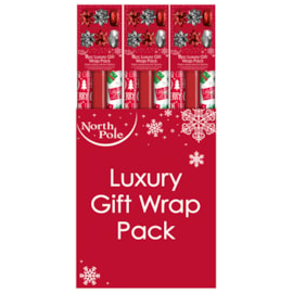 Eurowrap Christmas Presents Metallic Wrap Compendium (X-34430-GWC)