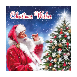 12pk Traditional Santa Cards (X-34578-BC)