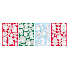 Eurowrap Christmas Colour In Stickers (X-34731-STIC)