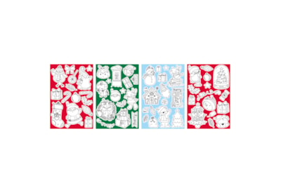 Eurowrap Christmas Colour In Stickers (X-34731-STIC)