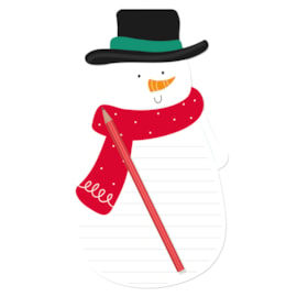 Eurowrap Christmas Santa & Snowman Notepads (X-34749-NTC)