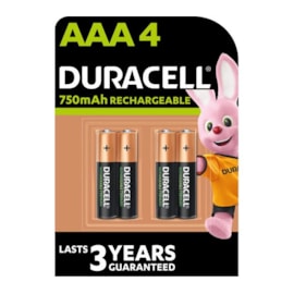 Duracell Rechargable Plus Aaa Battery 750mah 4s (DURHR03B4-750SC)