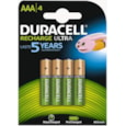 Duracell Rechargable Ultra Aaa Battery 900mah 4s (DURHR03B4-900)