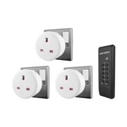 Uni-com 3 Pack Remote Control Sockets (67443)