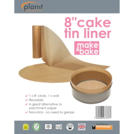Planit Make & Bake Cake Tin Liner 8" (MBCT8PT)