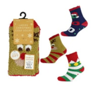 Ladies Christmas Cosy Design Socks (SK957)