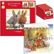 Giftmaker Square Donkeys Cards 10's (XANGC836)
