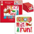 Giftmaker Square Seasonal Text Cards 10's (XAPGC840)