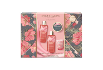 Baylis & Harding Boudoire Wrapped Luxury Candlelit Gift Set (BD24LUXCAND)