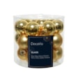 Glass Mini Baublesx24 Shiny-matt Light Gold 2.5cm (010247)