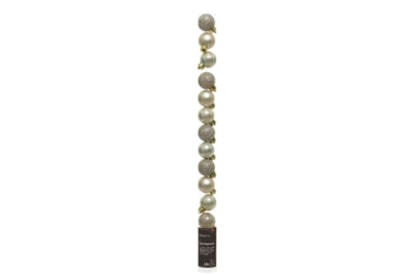 Shatterproof Baubles x14 Pearl 3cm (020462)