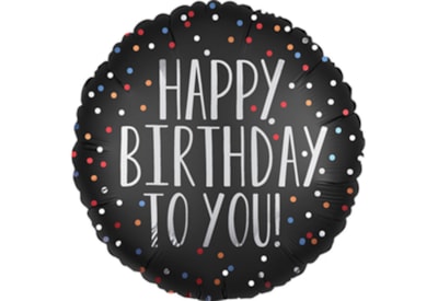 Amscan Happy Birthday To You Satin Dots Foil Balloon Xl (3906201)