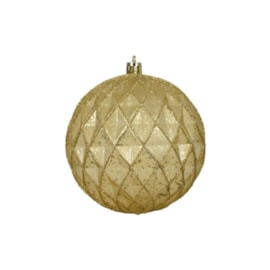 Shatterproof Bauble Antique Gold 10cm (029831)