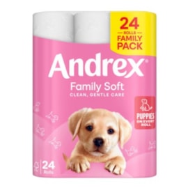 Andrex Toilet Roll P O A R White 24s (10049)