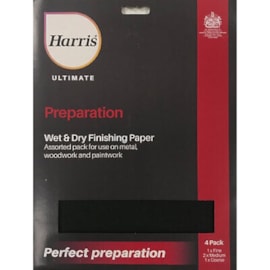 Harris Ultimate Wet & Dry Finishing Paper 4pk (103064204)