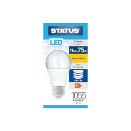 Status 11w Led Gls E27 Warm White Bulb (11SLGWE27P1B10)