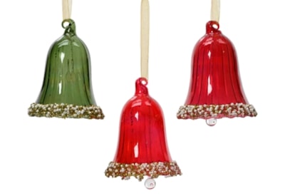 Bell Glass Shiny Beads Sequins Glitter 8.3cm (121201)