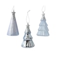 Glass Tree With Star Top Blue Ice Assorted 8cm (121736)