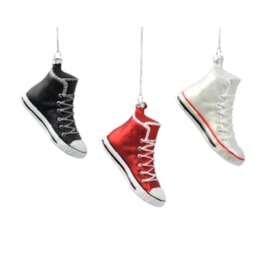 Shoe Glass Baubles Assorted 7.2cm (123478)