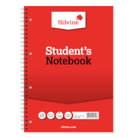 Silvine Twin Wire Students Notebook 120 Pages A4 (141)