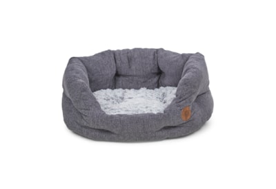 Petface Grey Slate Oval Pet Bed Med (15243)