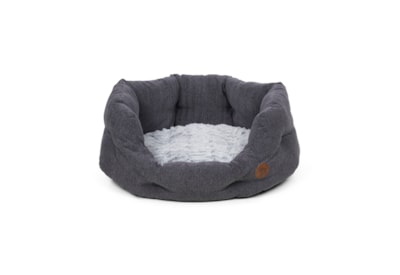 Petface Grey Slate Oval Pet Bed Lg (15244)