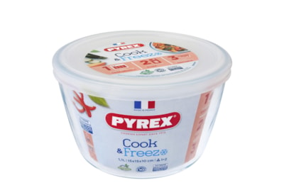 Pyrex Cook & Freeze Round Dish With Lid 1.1 (154P001/7644)