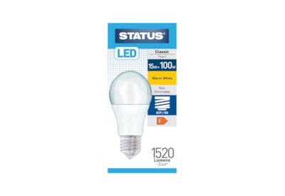 Status 15w Led Gls E27 Warm White Bulb (15SLGWE27P1B10)