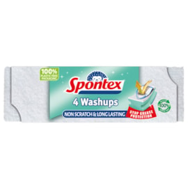 Spontex Non Scratch Washups 4pk (19400202)