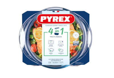 Pyrex Glass Round Casserole 2lt (204A000)