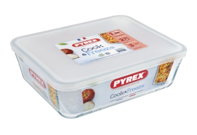 Pyrex Rectangle Storage Dish & Lid 2.6ltr (243P000)