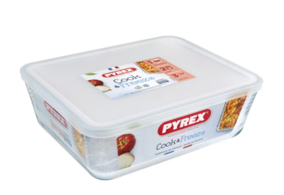 Pyrex Rectangle Storage Dish & Lid 4ltr (244P000)