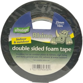 Ultratape Rhino Double Sided Foam Tape 25mm x 10m (FM0141-25X10UL)