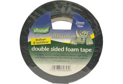 Ultratape Rhino Double Sided Foam Tape 25mm x 10m (FM0141-25X10UL)