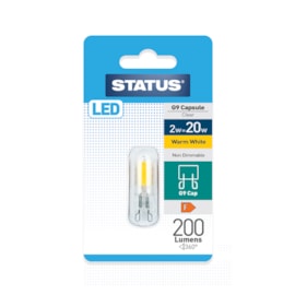 Status 2w Led G9 Warm White Bulb (2SLG9WC1T10)