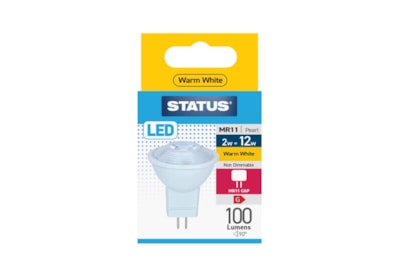 Status 2w Led Mr11 Warm White Bulb (2SLMR1136W1B10)