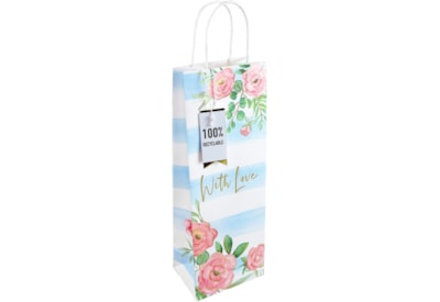 Floral Stripe Bottle Bag (31430-4C)