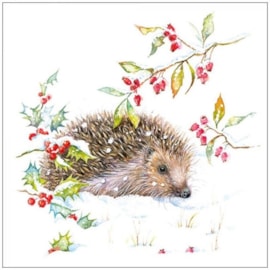 Ambiente Napkin Hedgehog In Winter 33cm (33316595)