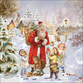 Ambiente Napkin Santa Bringing Presents 33cm (33317970)