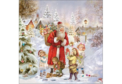 Ambiente Napkin Santa Bringing Presents 33cm (33317970)