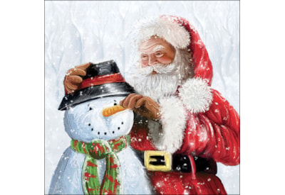 Ambiente Napkin Santa & Snowman 33cm (33318020)