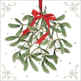 Ambiente Napkin Mistletoe w Bow 33cm (33318860)