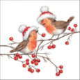 Ambiente Napkin Christmas Robin 33cm (33318865)