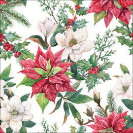 Ambiente Napkin Christmas Florals 33cm (33318875)