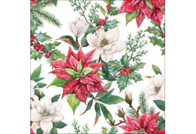 Ambiente Napkin Christmas Florals 33cm (33318875)