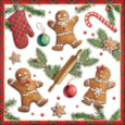 Ambiente Napkin Gingerbread Cookies 33cm (33318880)