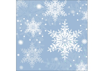 Ambiente Napkin Snowflakes Blue 33cm (33319121)