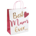 Eurowrap Best Mum Ever Gift Bag Large (33535-2C)