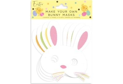 Make Your Own Bunny Mask Pack 4 (33718-MC)