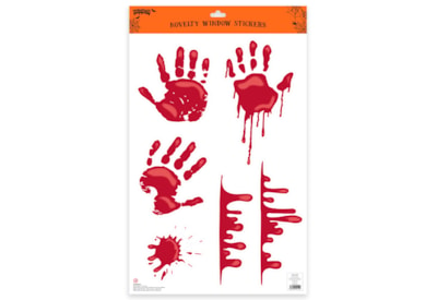 Halloween Blood Clear Window Stickers 60cm (33787-STIC)